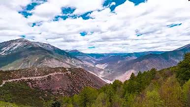 8K延时西藏澜沧江大峡谷高原山地视频的预览图